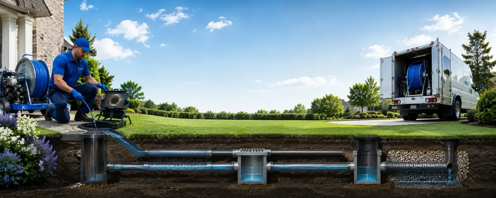 Outdoor drain cleaning information for Netawaka, KS